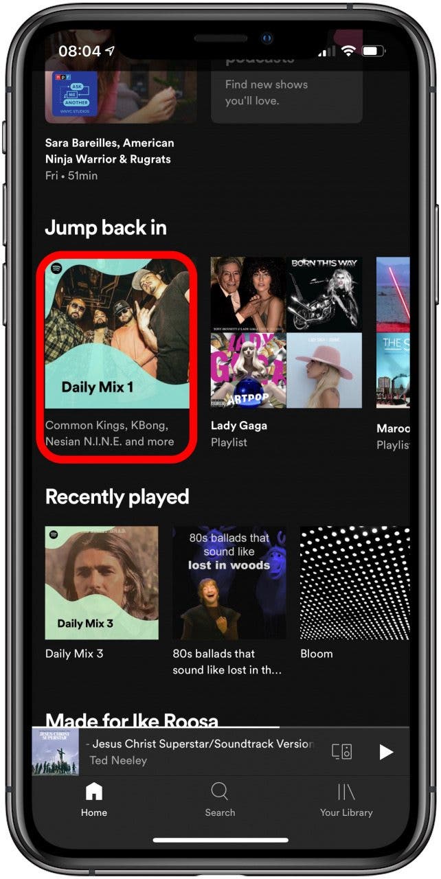 Lisez la chanson ou la liste de lecture. Vous pouvez également dire à Siri de jouer si vous souhaitez ignorer la première étape.