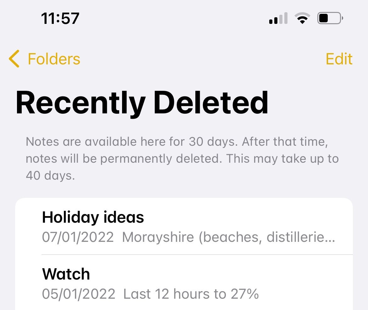 1648245612 74 Comment recuperer des notes supprimees sur liPhone