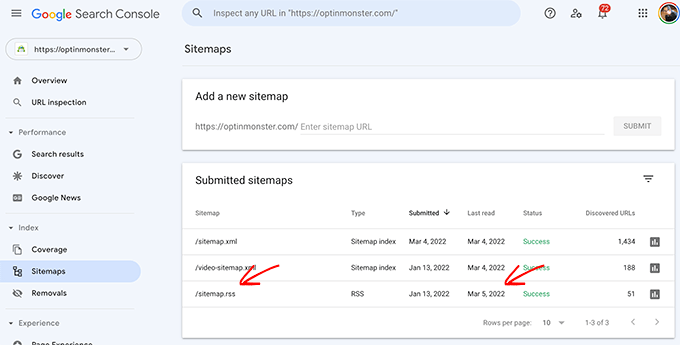 Date de lecture du plan du site RSS de Google Search Console Date de lecture du plan du site RSS de Google Search Console