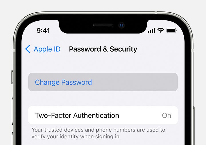 Comment reinitialiser le mot de passe de votre identifiant Apple
