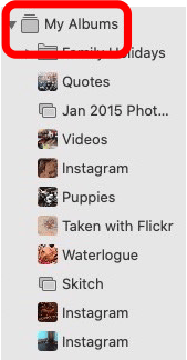 cliquez sur mes albums