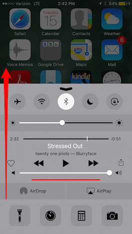Comment utiliser Control Center pour regler le volume sur votre