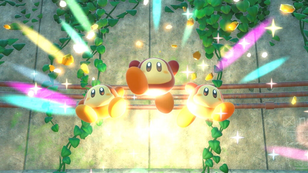 Waddle Dee secouru par Kirby