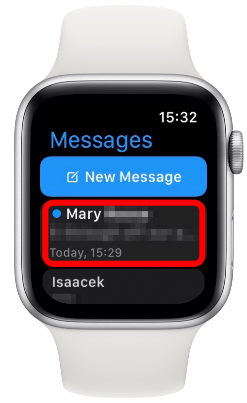 Appuyez sur un fil de discussion existant ou écrivez un nouveau message.