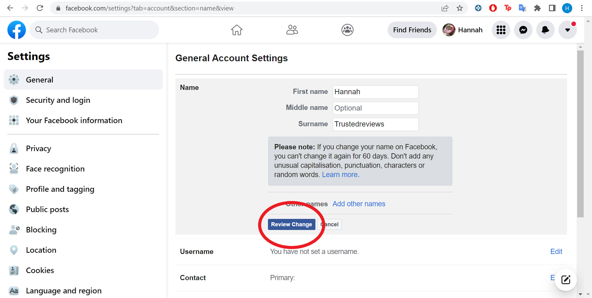 1648843700 746 Comment changer votre nom sur Facebook