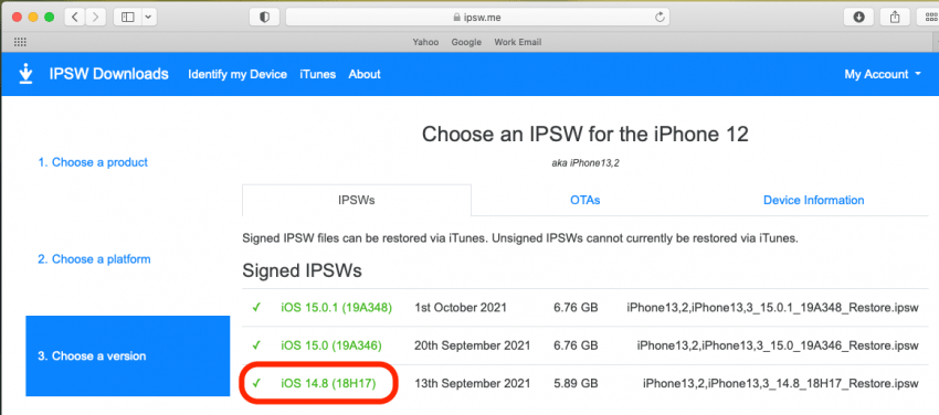 1648896010 726 Comment retrograder iOS et revenir au logiciel iPhone precedent