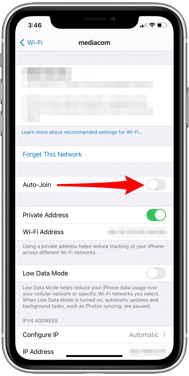 Appuyez sur le bouton Auto-Join pour rejoindre automatiquement les réseaux