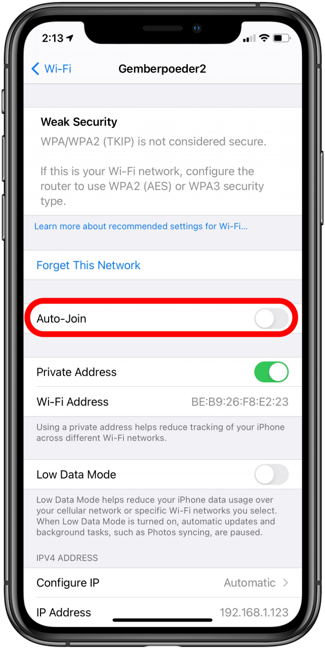 1649008103 360 Comment arreter la connexion automatique au Wi Fi sur liPhone