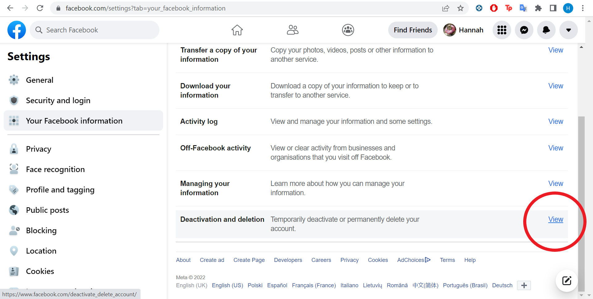 1649086852 231 Comment supprimer un compte Facebook