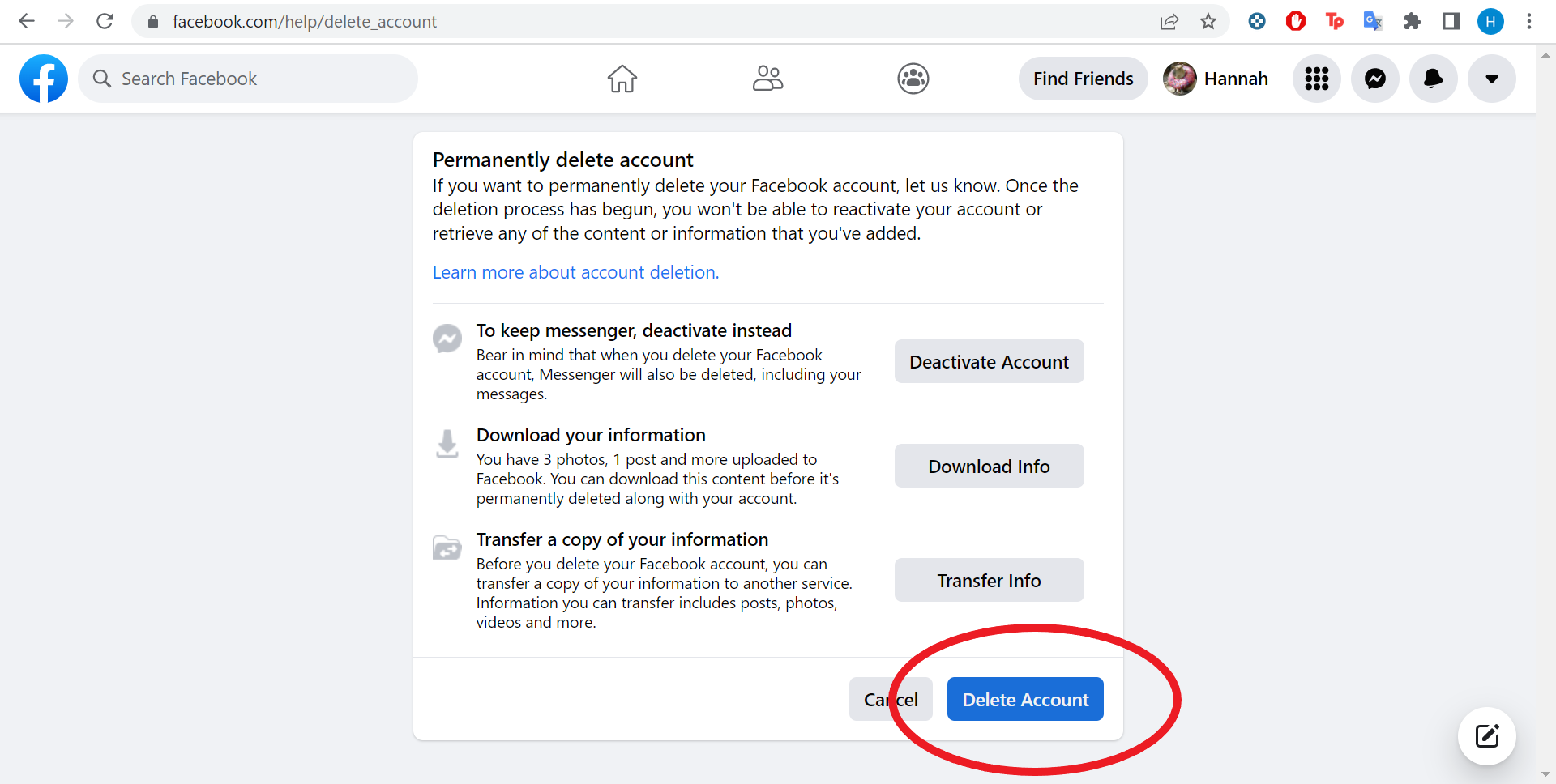 1649086852 279 Comment supprimer un compte Facebook