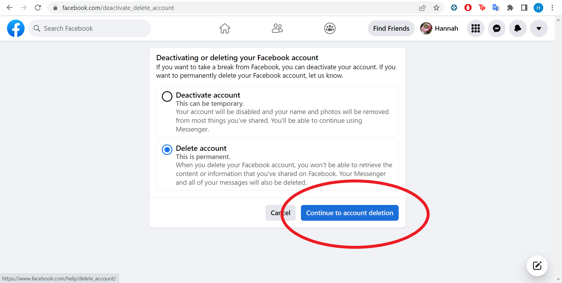 1649086852 748 Comment supprimer un compte Facebook