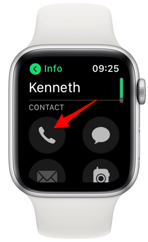 Appuyez sur l'icône du téléphone.