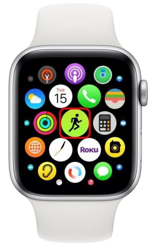 Ouvrez l'application Workout sur votre Apple Watch