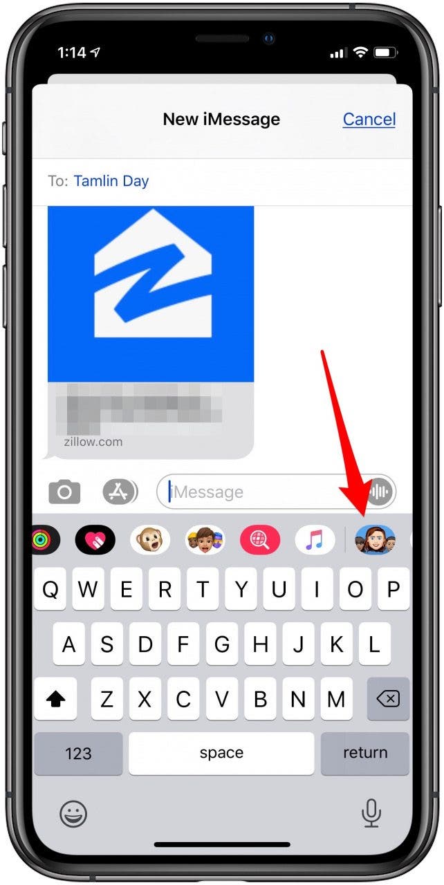 appuyez sur l'icône du créateur d'emoji