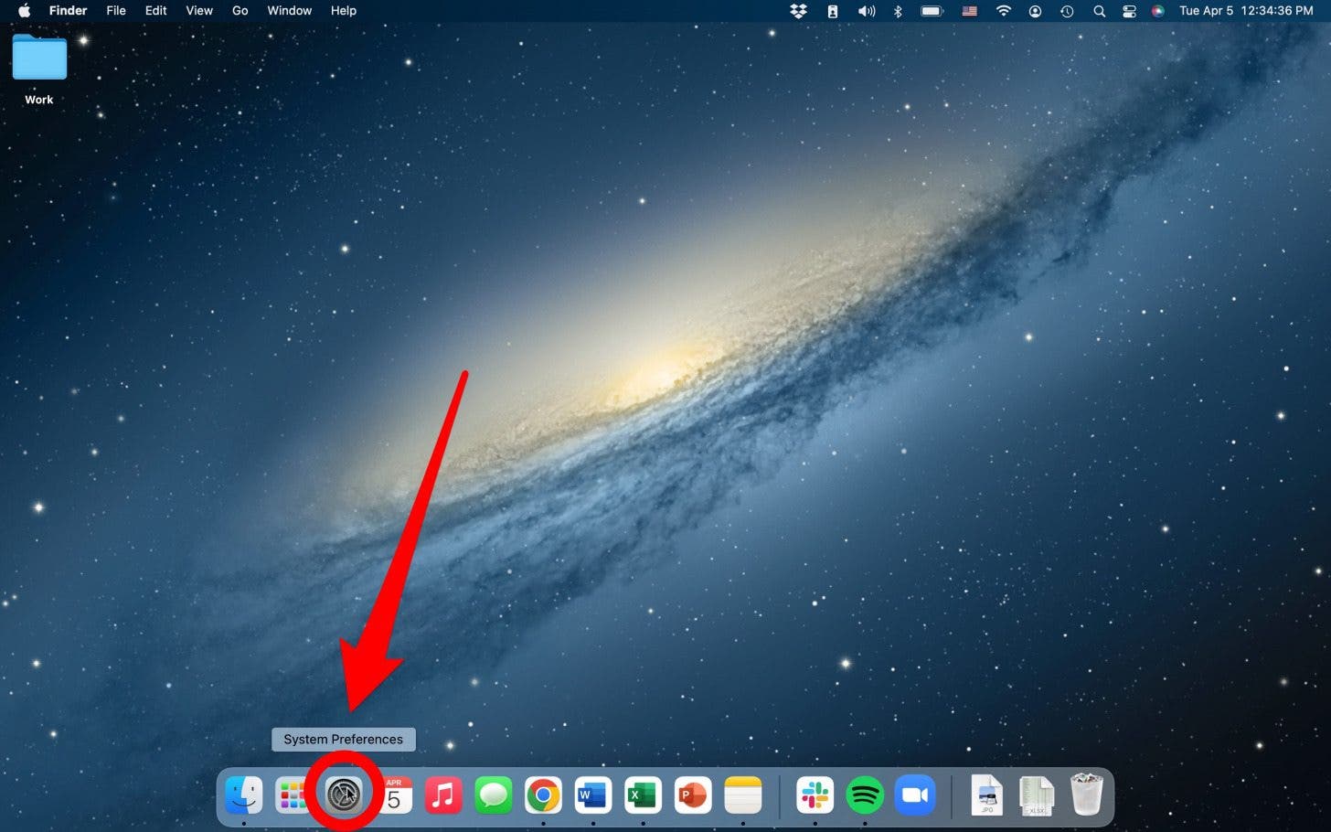 ouvrir les paramètres sur mac