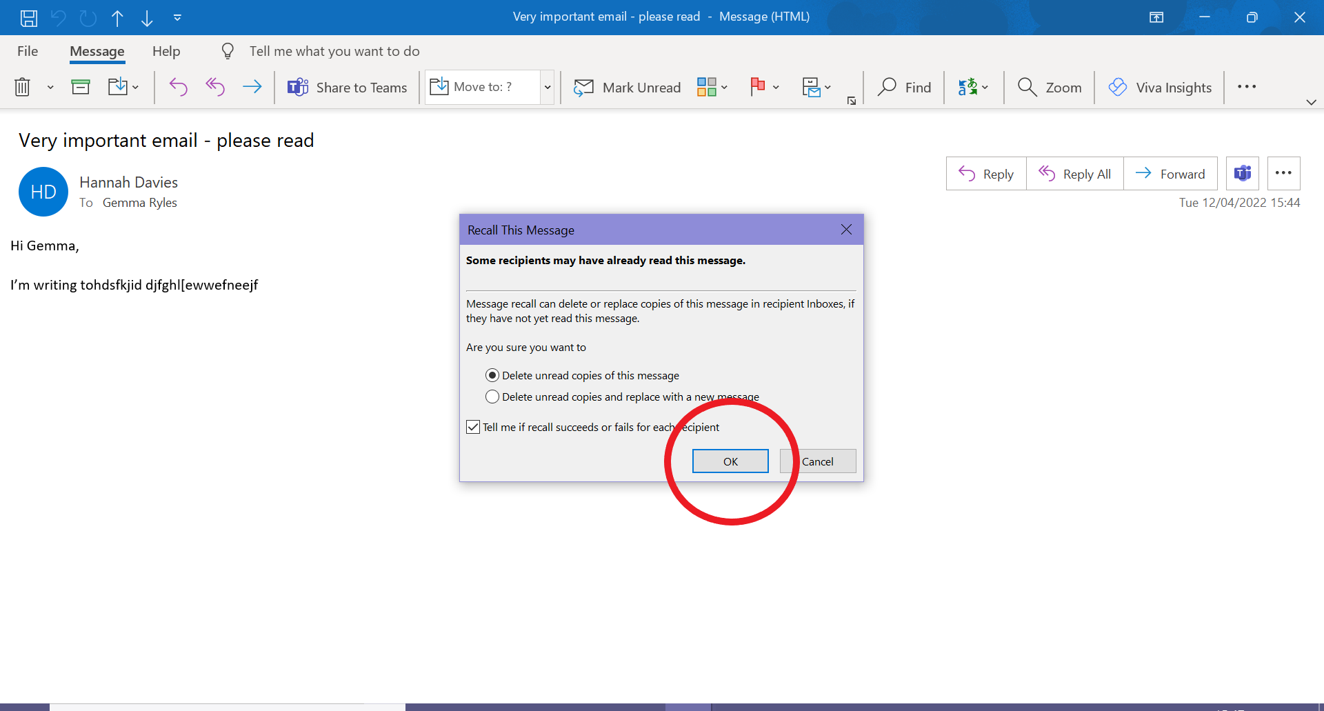 1649796532 205 Comment rappeler un e mail dans Outlook