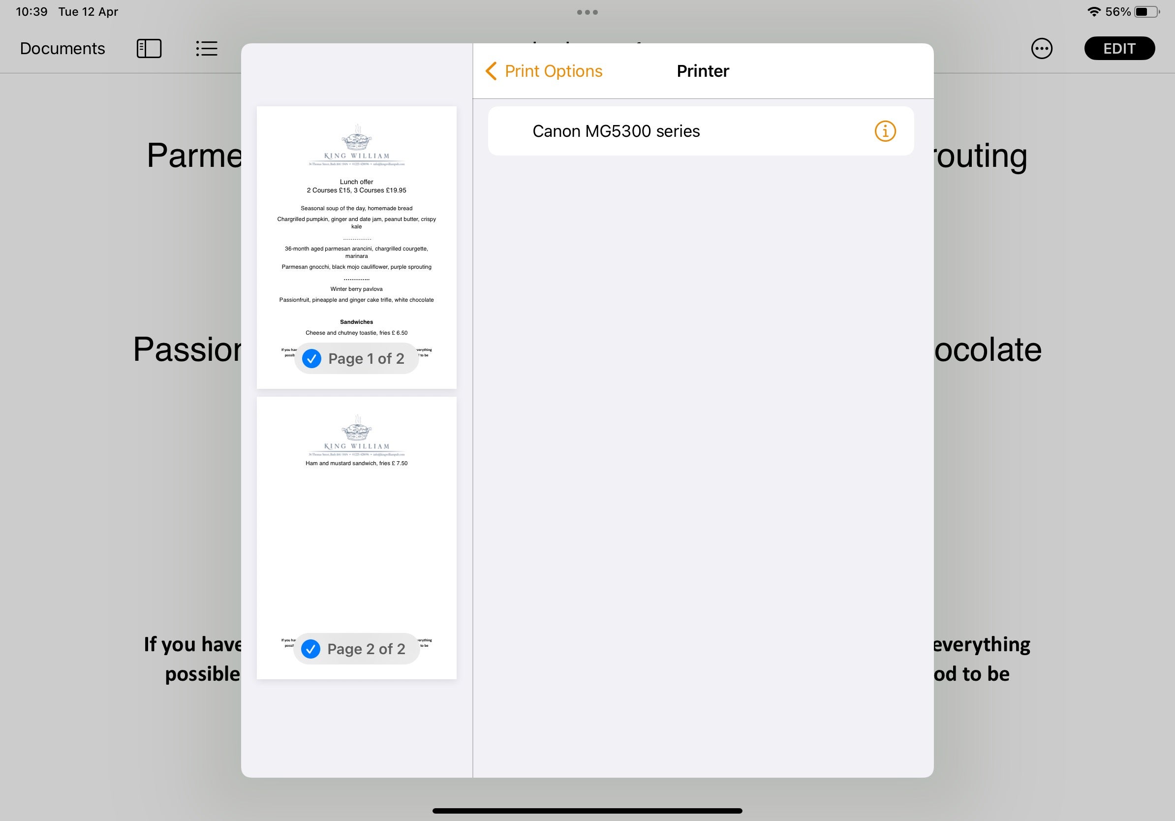 1649815017 605 Comment imprimer depuis votre iPad