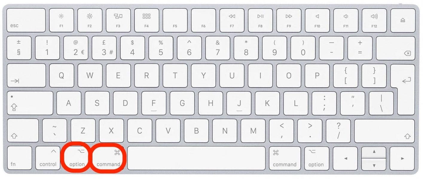 Réduire les fenêtres étape 2 - Option + Commande + Cliquez sur le bureau