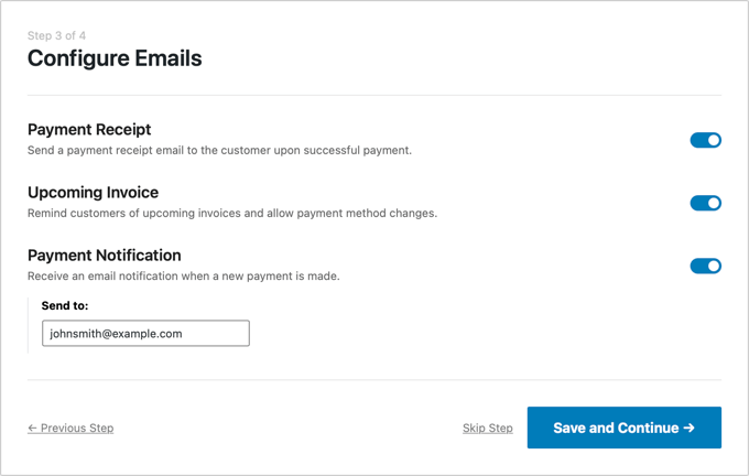 Configurez vos e-mails WP Simple Pay Configurez vos e-mails WP Simple Pay
