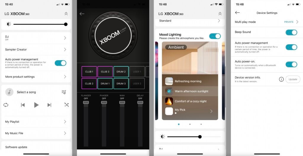 Application LG RP4 XBOOM