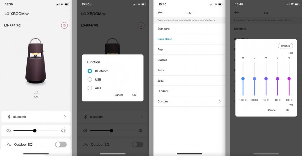 Application LG RP4 XBOOM