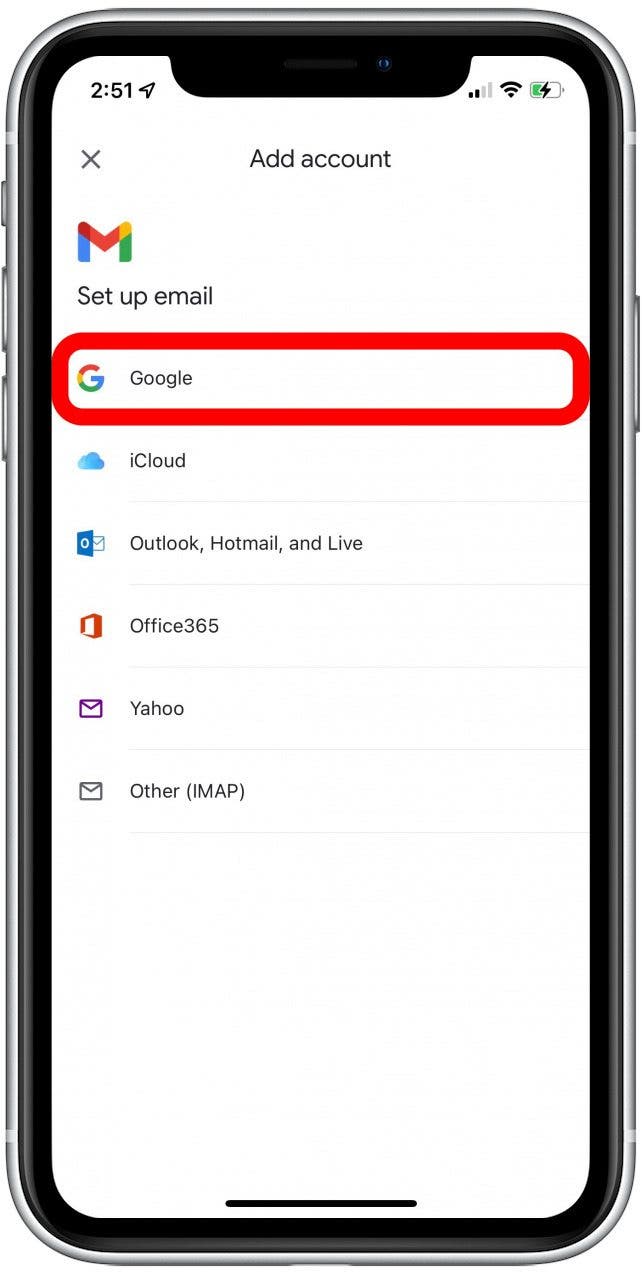 ajouter un deuxième compte à l'application gmail sur iphone