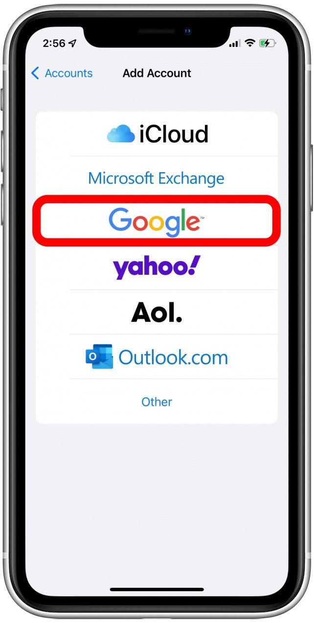 ajouter un autre compte gmail à l'application de messagerie iphone