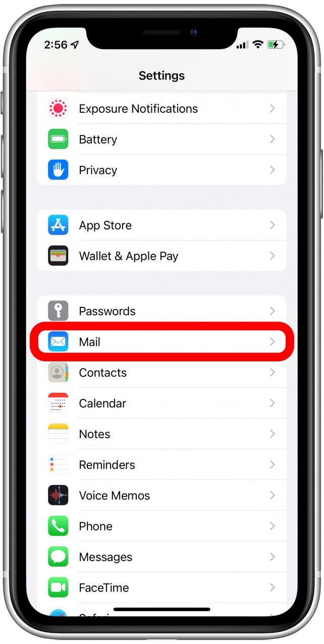 ajouter un autre e-mail à l'application de messagerie