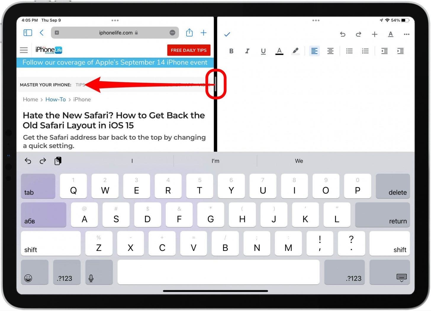 1650617285 256 Comment se debarrasser de lecran partage sur iPad 2022