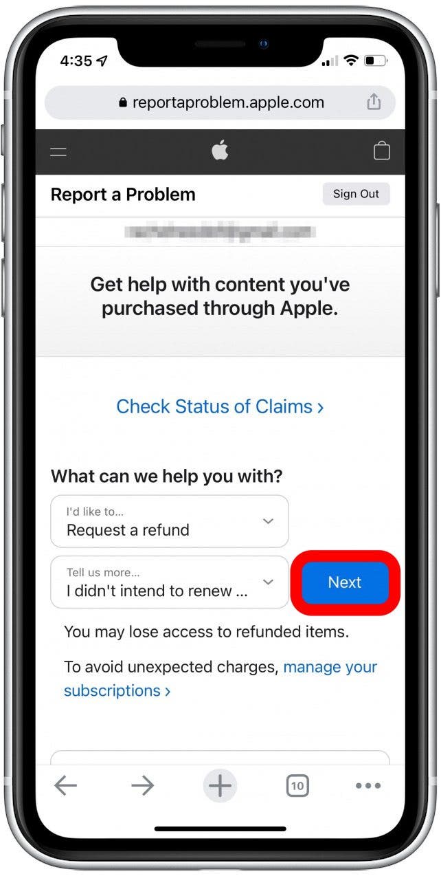 remboursement depuis l'App Store