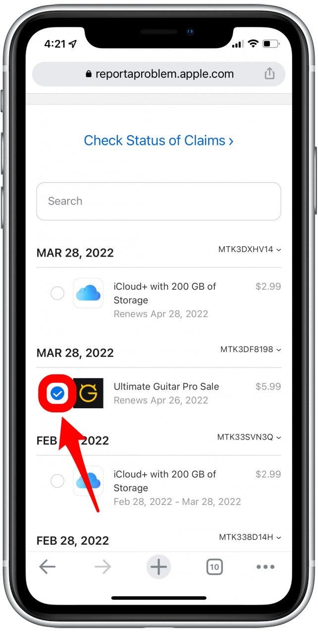 remboursements de l'App Store Apple