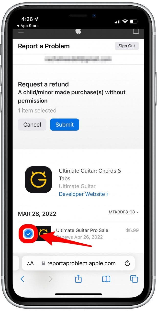 magasin d'applications de remboursement apple