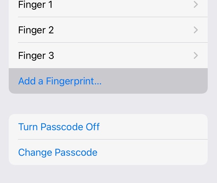 1651101847 69 Comment ajouter une autre empreinte digitale a votre iPhone