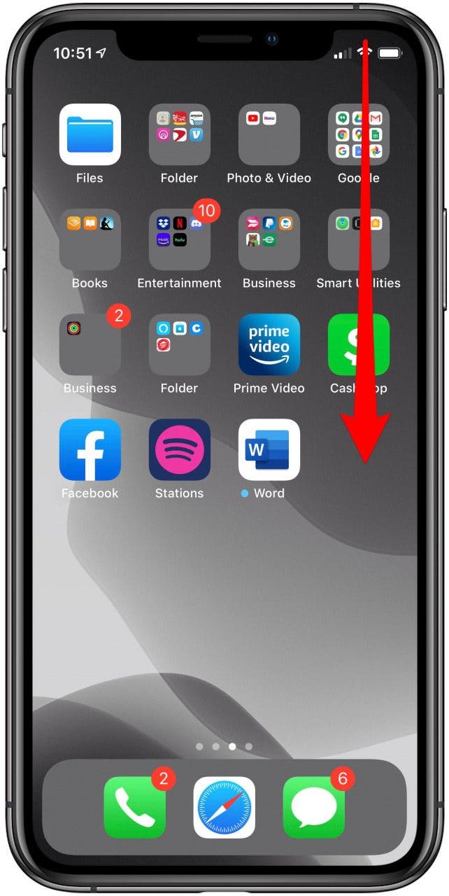 Comment acceder au centre de controle sur un iPhone 11