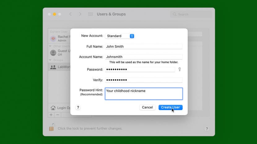 Comment ajouter et supprimer un utilisateur sur Mac 2022