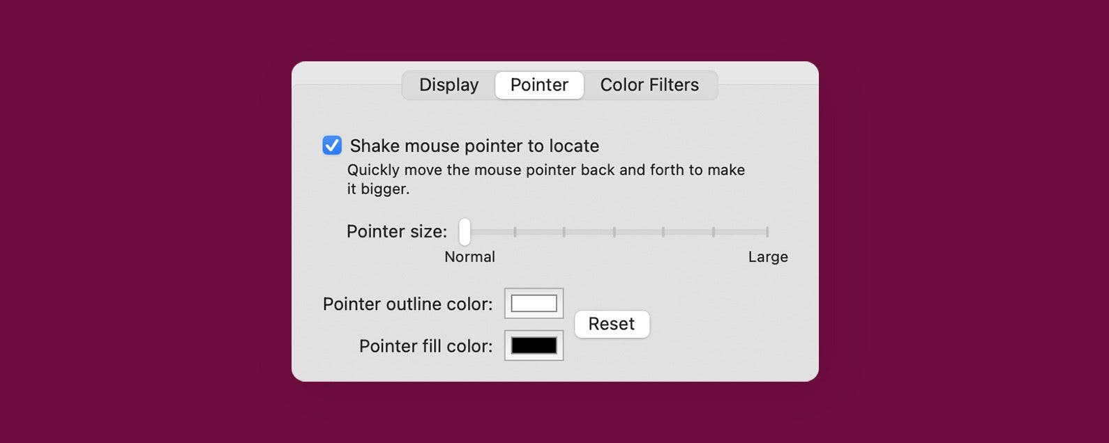 Comment changer le curseur sur Mac