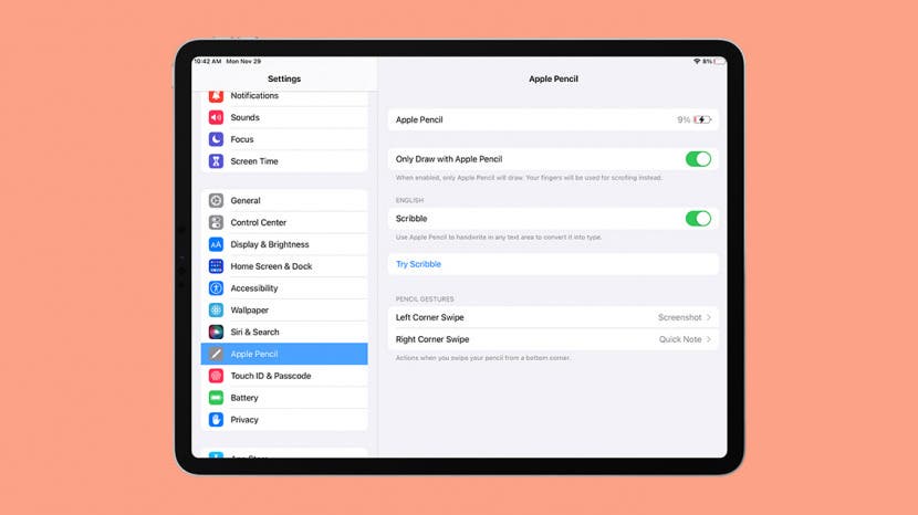 Comment connecter Apple Pencil a iPad