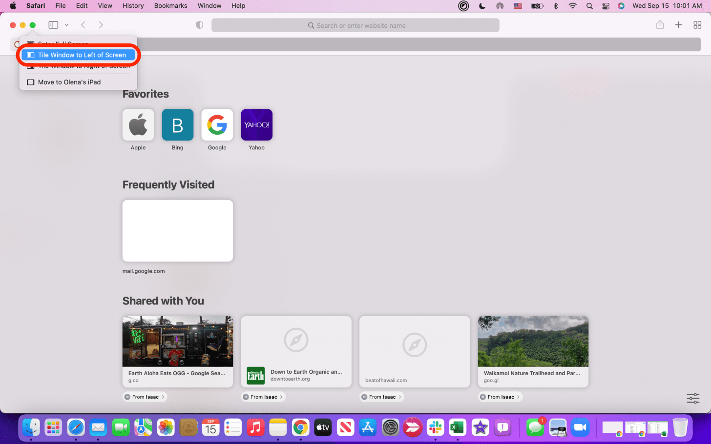 Comment faire un ecran partage sur Mac MacOS Monterey