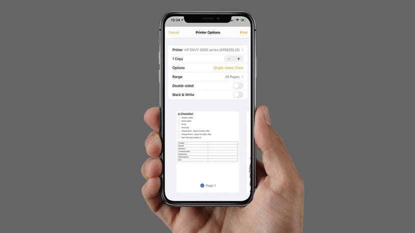Comment imprimer des notes sur iPhone