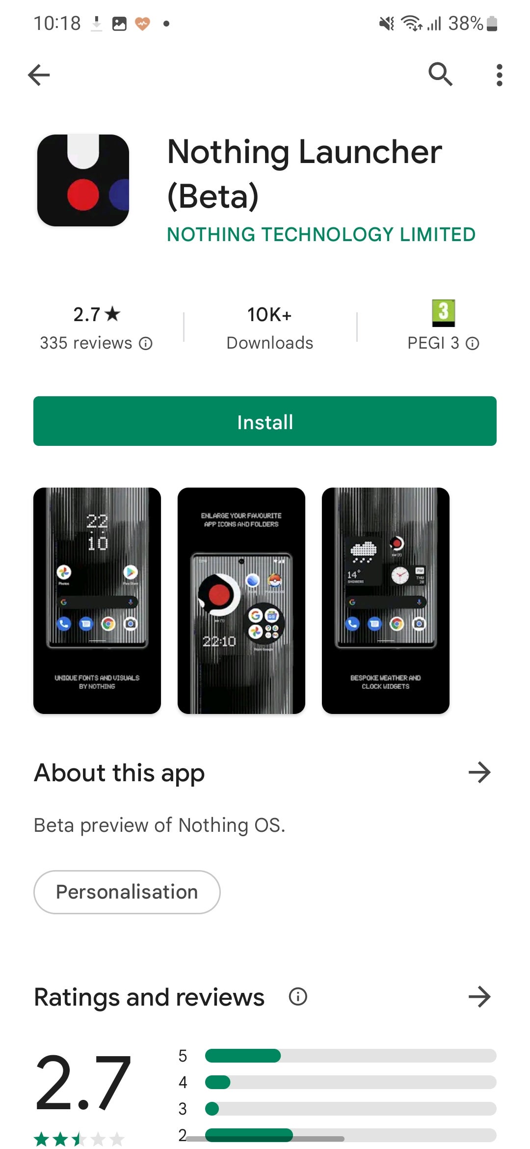 Comment installer le Nothing Launcher avant la sortie du telephone