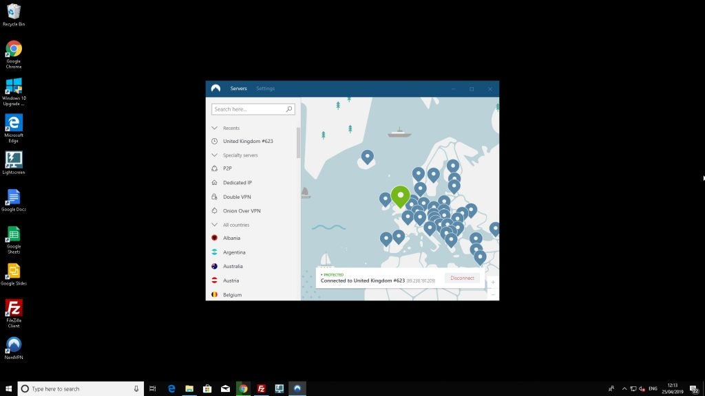 Client de bureau NordVPN