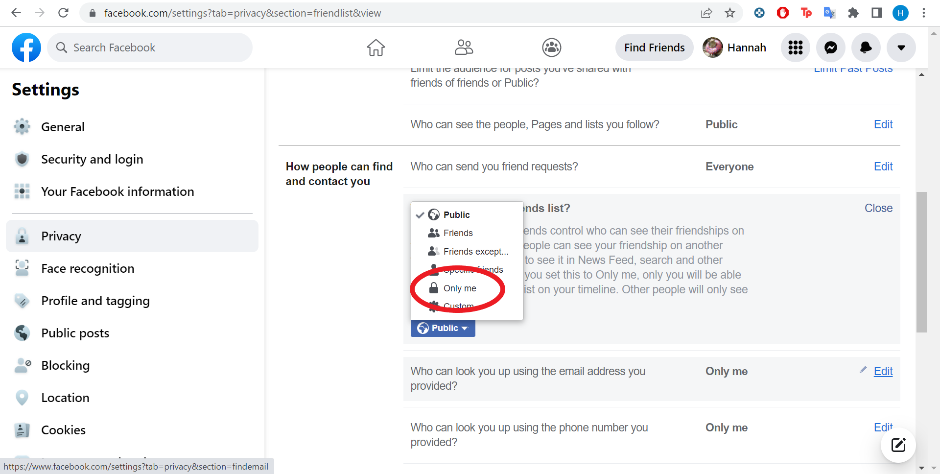 1651619293 906 Comment rendre votre liste damis privee sur Facebook