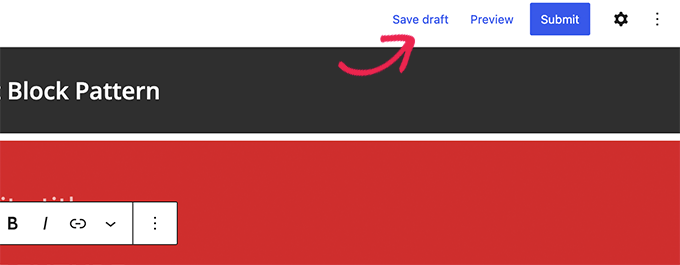 save-submit-pattern 1651916416 819 Guide du debutant Comment utiliser les modeles de blocs