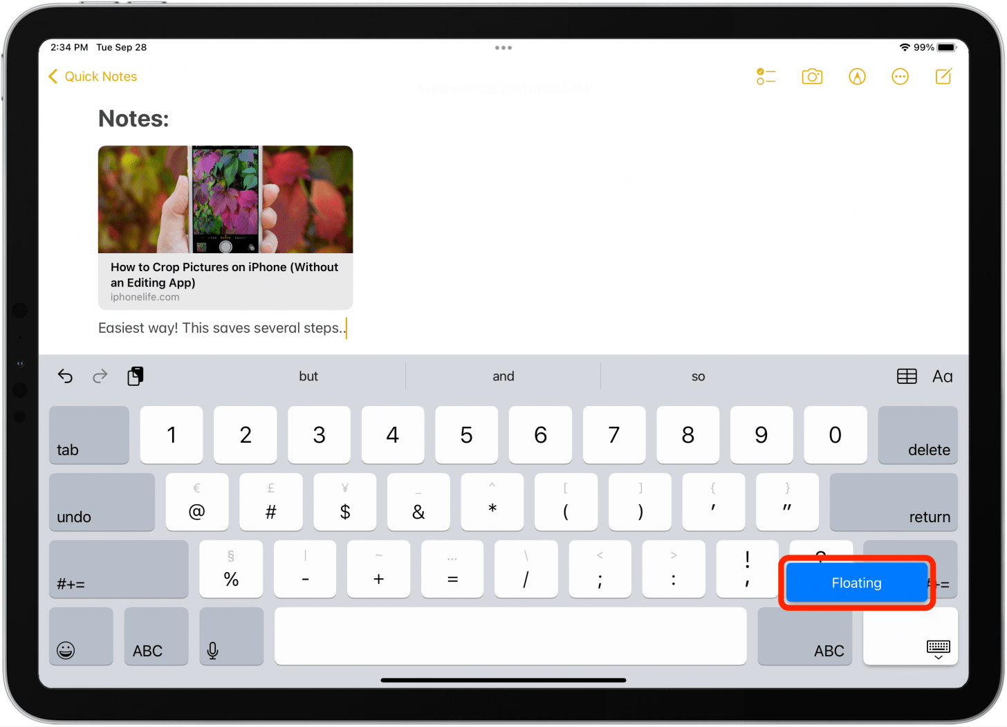 1652000410 703 Comment activer et desactiver le clavier flottant de liPad iPadOS