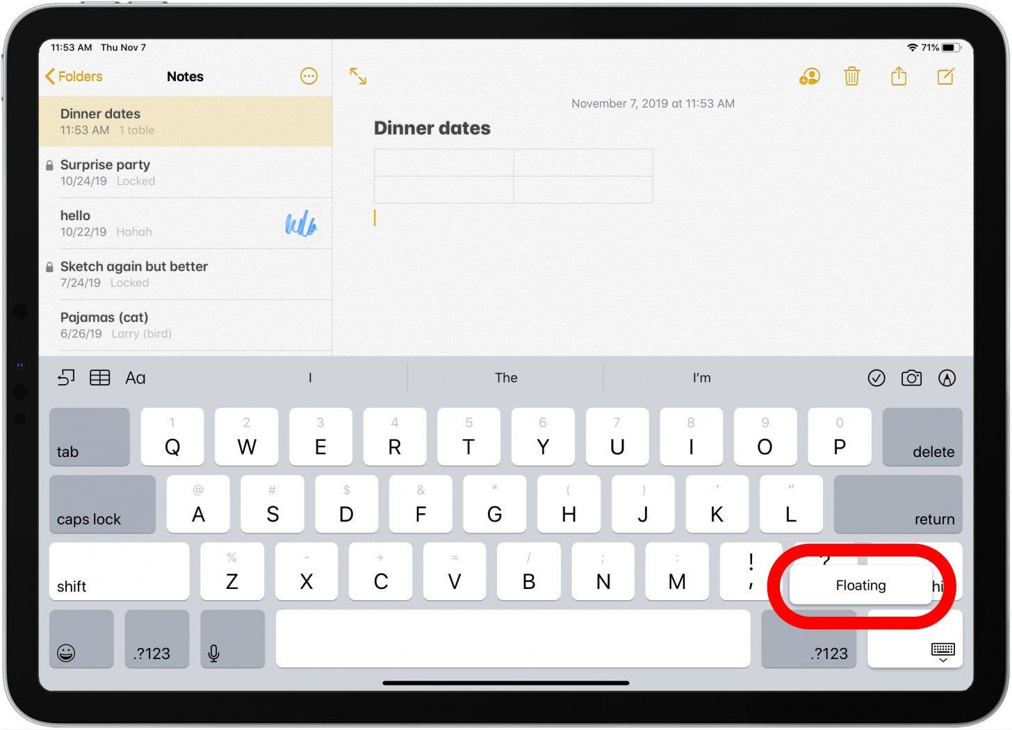 1652389689 400 Comment glisser pour taper sur le clavier flottant de liPad