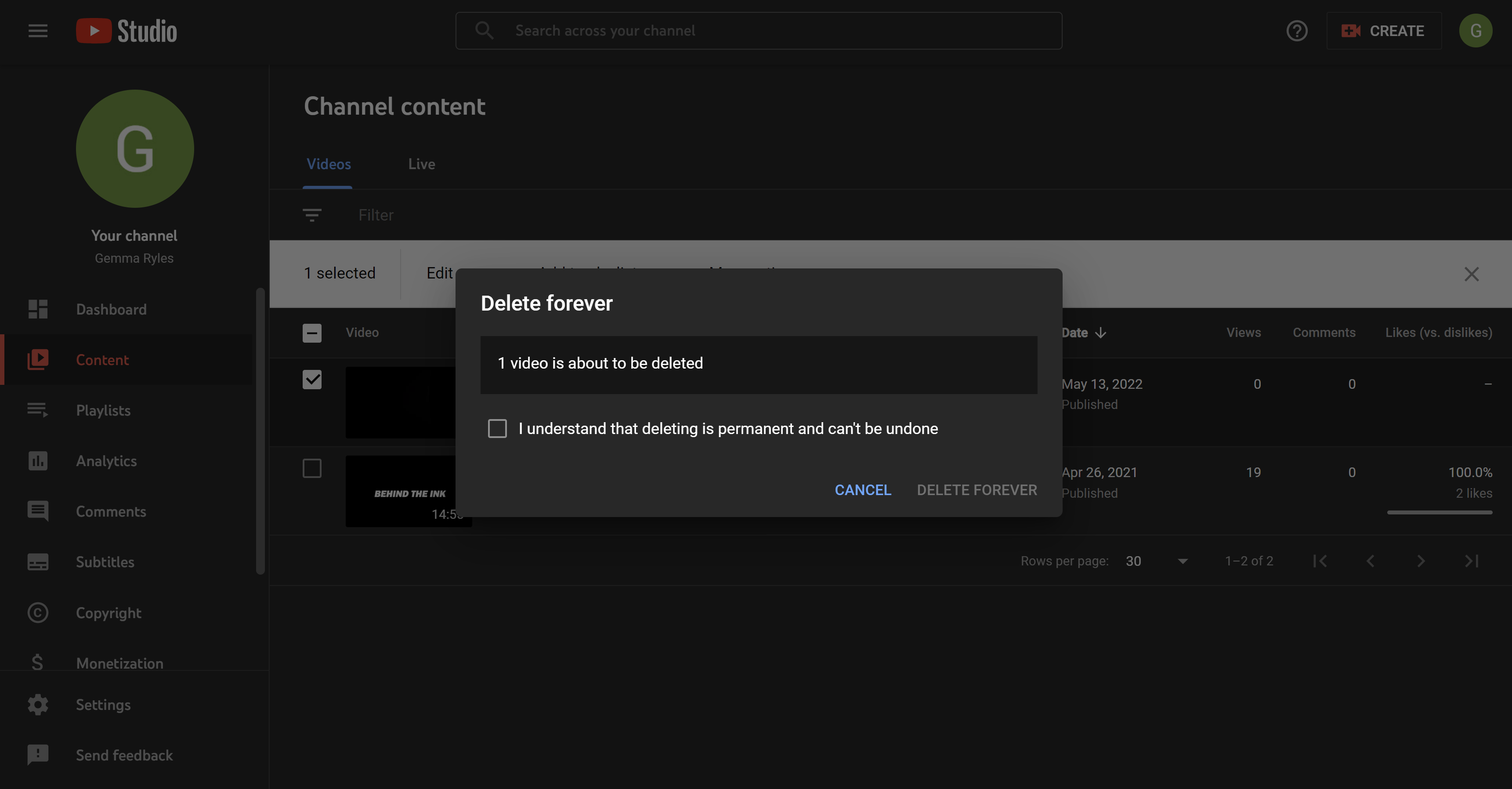1652541378 975 Comment supprimer une video YouTube