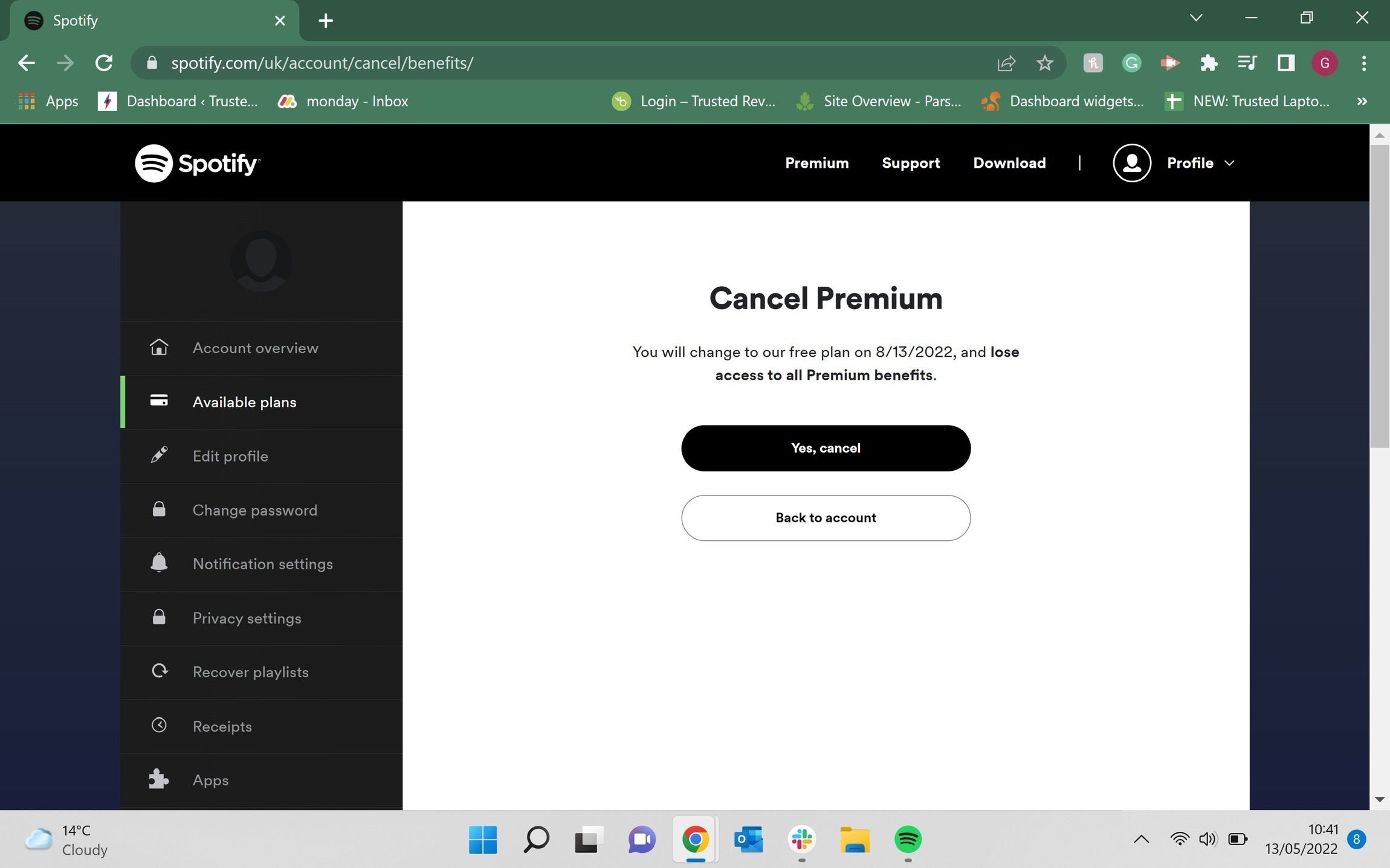 1652559853 298 Comment annuler Spotify Premium
