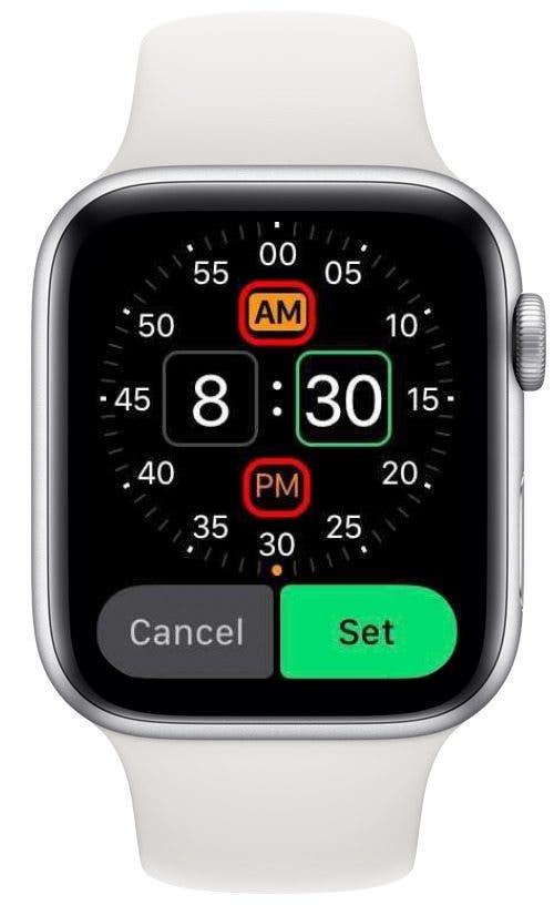 Régler l'alarme Apple Watch sur vibration