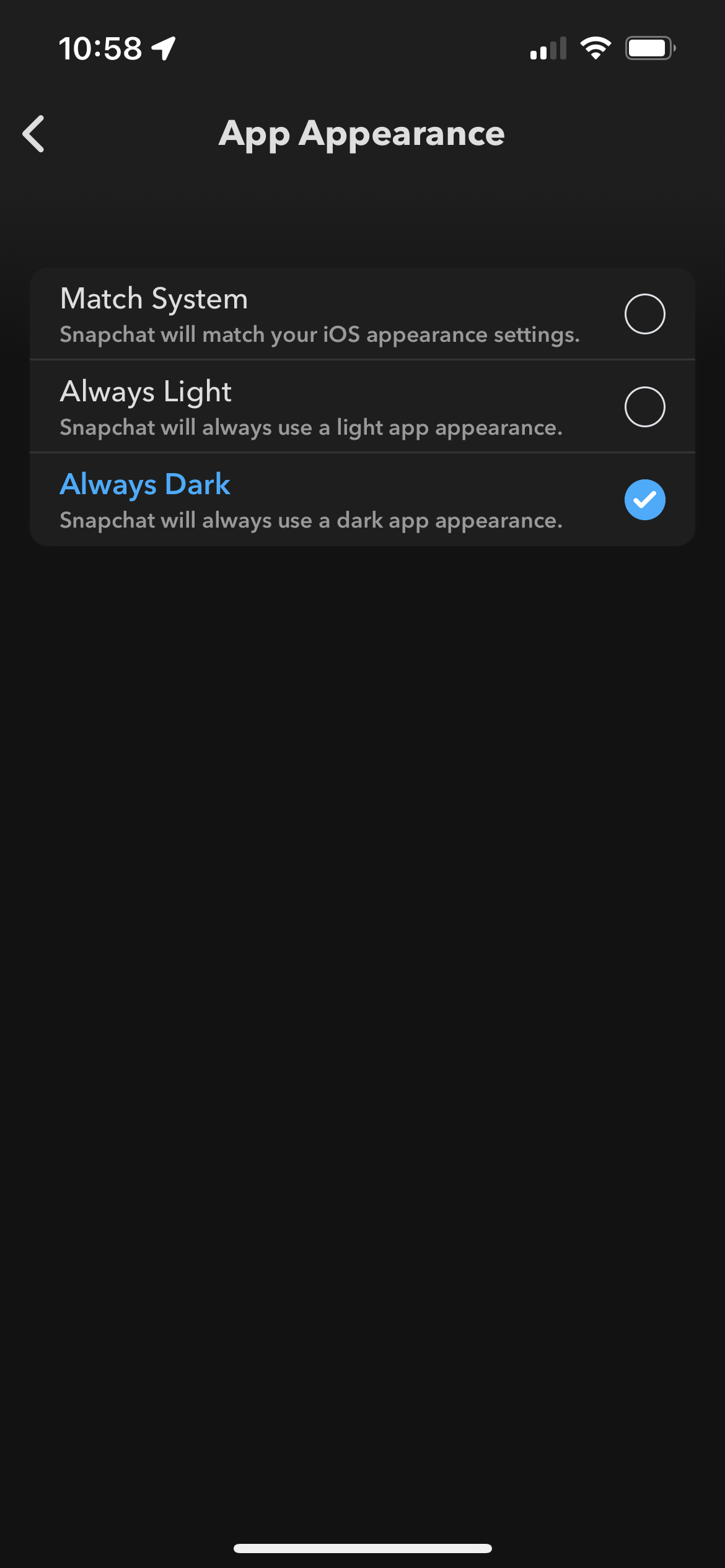 1653113767 180 Comment activer le mode sombre dans Snapchat