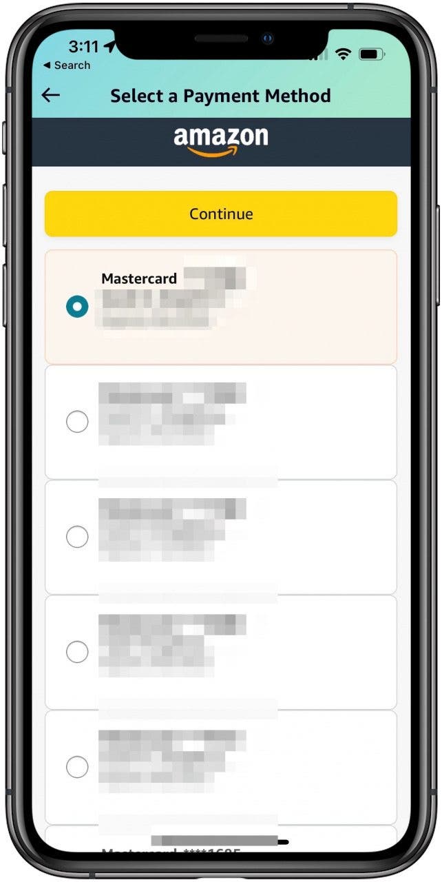 choisir le mode de paiement pour apple pay sur amazon
